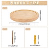 Round Wooden Floating Shelf AJEW-WH0258-949-2