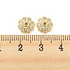 Brass Micro Pave Cubic Zirconia Bead Cap KK-H452-30G-3