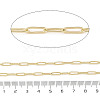 Rack Plating Oval Brass Curb Chains CHC-A010-01G-05-2