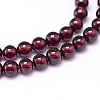 Mozambique Import Grade AA Garnet Round Beads Strands G-E300-AA-4mm-2