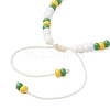 9Pcs Fruit Theme Alloy Enamel Charm Bracelets BJEW-MZ00206-02-4