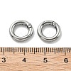 304 Stainless Steel Spring Gate Clasp Findings STAS-B082-05C-P-3