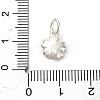 925 Sterling Silver Indian Red Enamel Charms STER-C014-01C-S-3