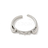 Brass Open Cuff Ring Settings KK-G518-06P-01-2