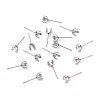 304 Stainless Steel Stud Earring Findings X-STAS-L219-03A-P-2
