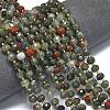 Natural African Bloodstone Beads Strands G-K389-E80-01-2