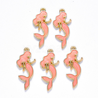 Alloy Enamel Pendants ENAM-N054-021B-1