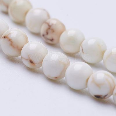 Natural Magnesite Bead Strands X-G-P286-10-3mm-1