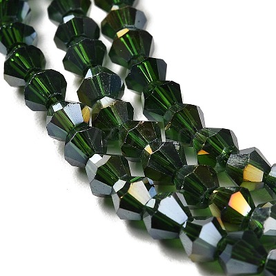 Transparent Electroplate Glass Beads Strands GLAA-F029-2mm-A25-1
