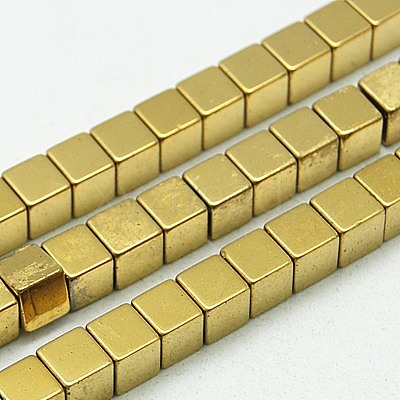 Non-magnetic Synthetic Hematite Beads Strands G-K018-4mm-01-1