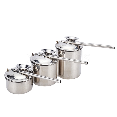 Stainless Steel Blowing Glaze Pot AJEW-WH0120-68A-1