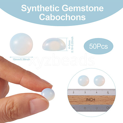 Opalite Cabochons G-R416-10mm-49-1