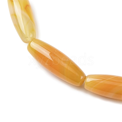 Natural Yellow Agate Beads Strands G-Z113-A07-1