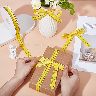 Polyester Grosgrain Ribbon OCOR-WH0082-492-1