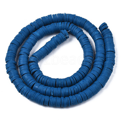 Handmade Polymer Clay Beads Strands CLAY-R089-6mm-010-1