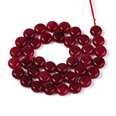 Dyed Natural White Jade Beads Strands G-T143-16N-1