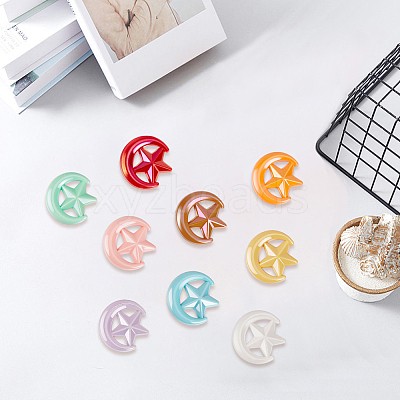 50Pcs Opaque Acrylic Beads OACR-PA0002-22-1