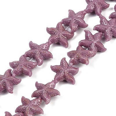 Synthetic Coral Dyed Carved Beads Strands CORA-K009-06B-06-1