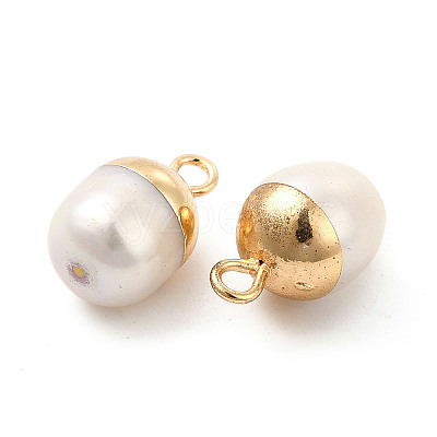 Natural Pearl Pendants PEAR-P004-45KCG-1