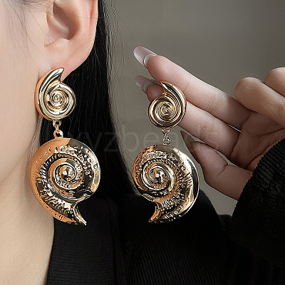 Iron Dangle Stud Earrings FS-WG0B059-19-1