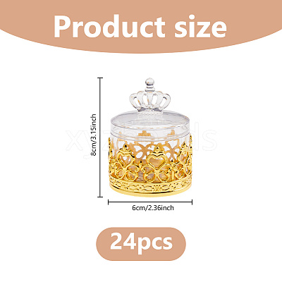Transparent Plastic Candy Storage Boxes CON-WH0086-224-1