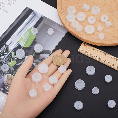 120 Sets 6 Styles Plastic Dustproof Bottle Stoppers AJEW-GF0008-16-1