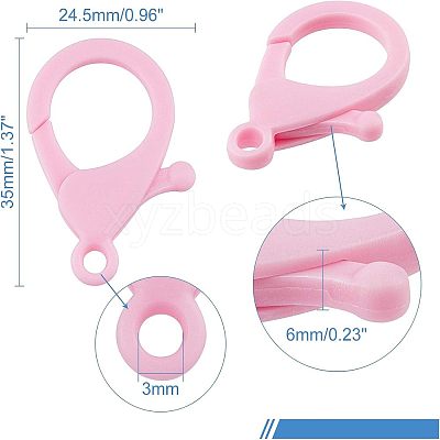 Plastic Lobster Claw Clasps KY-FH0001-02-1