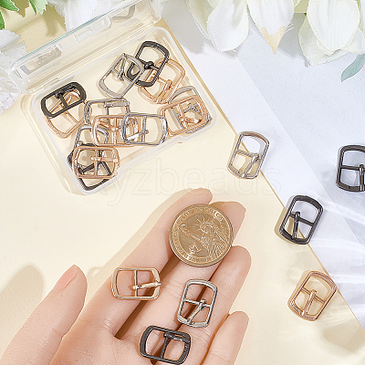 21Pcs 3 Colors Zinc Alloy Roller Buckles AJEW-CL0002-02-1