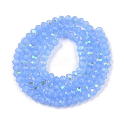 Electroplate Glass Beads Strands EGLA-A044-J3mm-L03-1