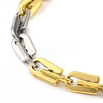 201 Stainless Steel Arch Links Chain Necklace NJEW-F22-39E-GP-1