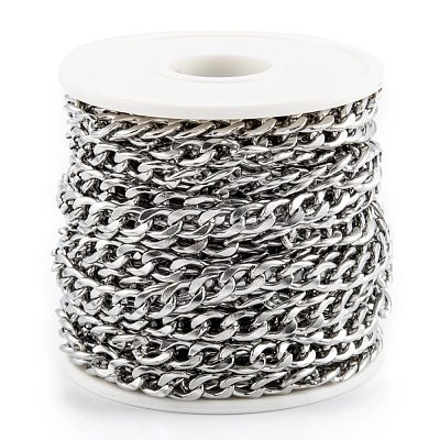 Tarnish Resistant 304 Stainless Steel Twisted Chains CHS-O011-01P-1