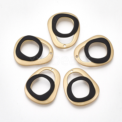 Spray Painted Alloy Pendants X-PALLOY-T067-25A-1