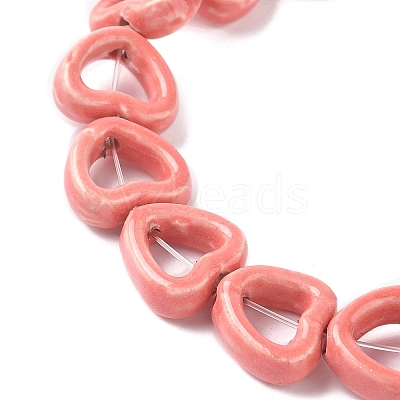 Handmade Porcelain Beads Strands PORC-Z002-01B-1