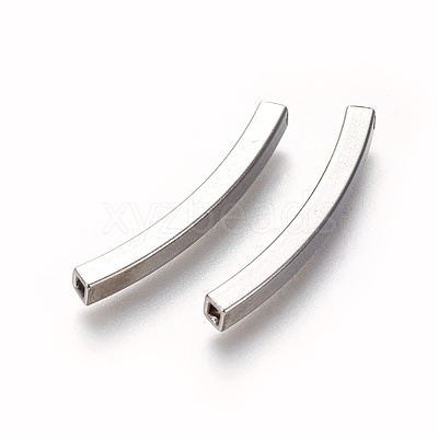Tarnish Resistant 304 Stainless Steel Tube Beads STAS-L226-057E-P-1