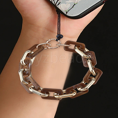 1Pc Alloy & Acrylic Mobile Straps HJEW-LP0001-48A-1