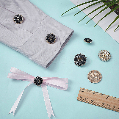 6Pcs 3 Styles Alloy Buttons FIND-FG0004-62A-1