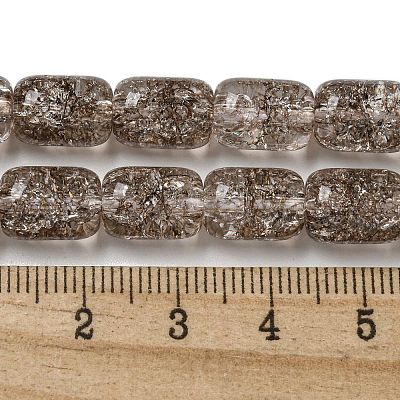 Transparent Crackle Glass Beads Strands X-GLAA-NH0001-04E-1