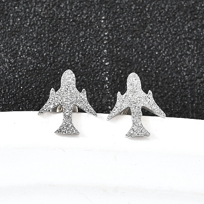 304 Stainless Steel Stud Earrings EJEW-H161-01P-J-1