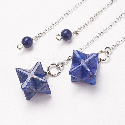 Chakra Natural Lapis Lazuli Dowsing Pendulums X-G-F516-01E-1