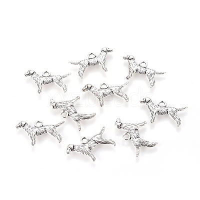 Tibetan Style Alloy Puppy Pendants LF9881Y-NF-1
