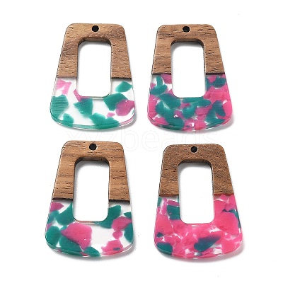 Resin and Walnut Pendants FIND-R051-02G-1