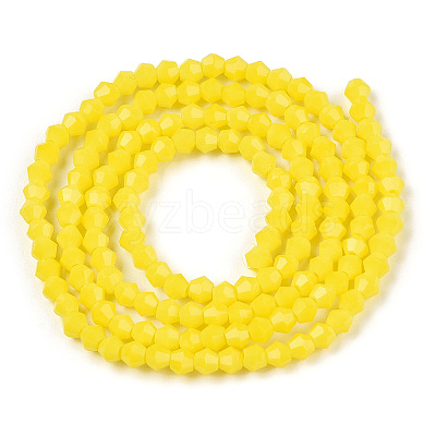 Opaque Solid Color Imitation Jade Glass Beads Strands EGLA-A039-P2mm-D05-1