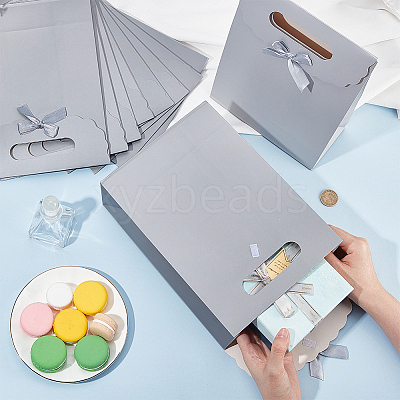 Rectangle Paper Gift Bags CARB-WH0017-14B-03-1