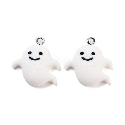 Halloween Theme Opaque Resin Pendants RESI-N039-93-1