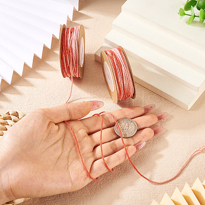 2 Rolls Segment Dyed Cotton Twisted String Cord OCOR-TA0002-95B-1