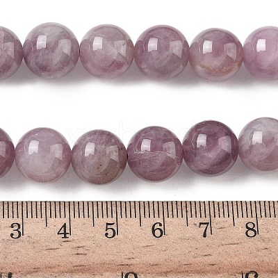 Natural Purple Madagascar Rose Quartz Beads Strands G-Z115-C02-12mm-1