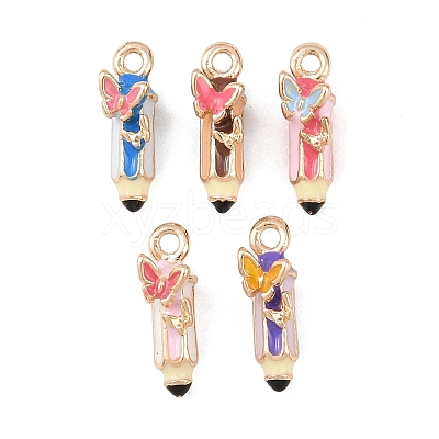 Alloy Enamel Charms FIND-G101-05G-1