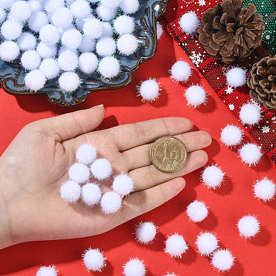 120Pcs Sequin Polypropylene Fiber Silk Pompom Ball FIND-SC0019-70B-1