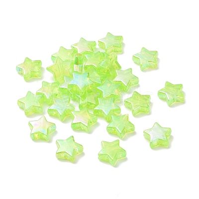 Eco-Friendly Transparent Acrylic Beads PL556-PW42-1