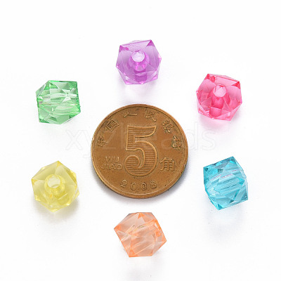 Transparent Acrylic Beads TACR-Q259-8mm-V-1
